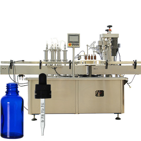 自動経口溶液液体充填機ラインアルコールガラス瓶バイアル瓶充填およびキャッピングマシン4000BPH